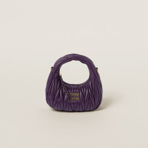 Mini borsa hobo Wander in nappa matelassé