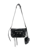BALENCIAGA Borsa a tracolla in pelle con dettagli in metallo