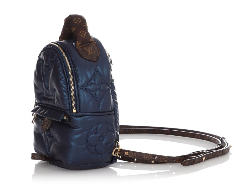 Louis Vuitton
Zaino Navy Pillow Large Monogram Palm Springs Mini Backpack Gold Hardware