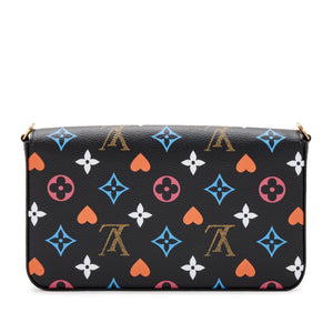 Louis Vuitton
Black Multicolor Monogram Coated Canvas Game On Félicie Pochette Gold Hardware, 2020