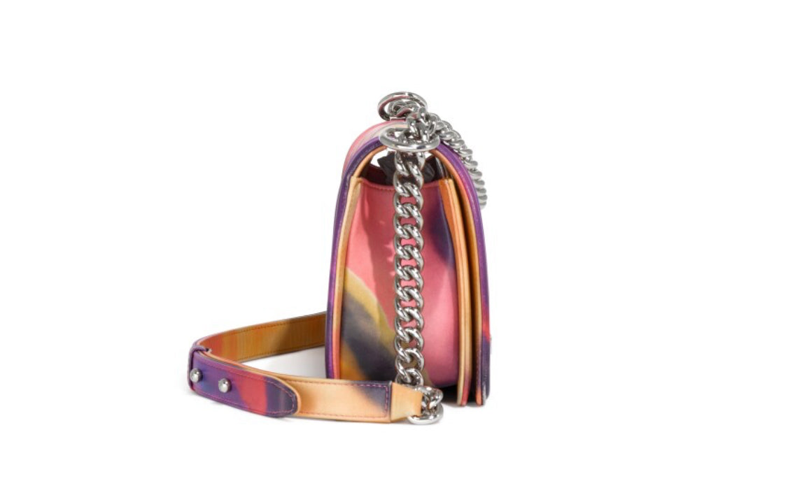 Chanel
Chanel Multicolor Graffiti Flower Power Quilted Lambskin Old Medium Boy Bag Silver Hardware, 2020