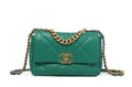 Chanel
Green Quilted Lambskin Chanel 19 Flap Gold and Ruthenium Hardware, 2020-21