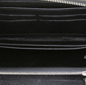Portafogli Louis Vuitton Zippy in pelle Epi blu con motivo