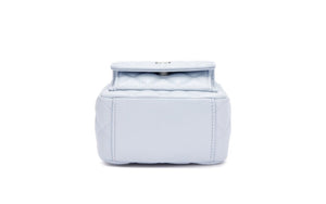 Chanel
Light Blue Quilted Caviar Mini Backpack Silver Hardware