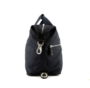 Borsa da viaggio Louis Vuitton America's Cup in tela blu e pelle nera