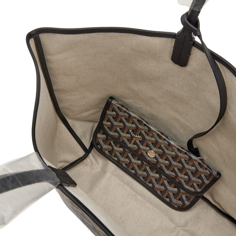 Goyard
Black Goyardine Canvas and Chevroches Calfskin Saint Louis PM Tote, 2023