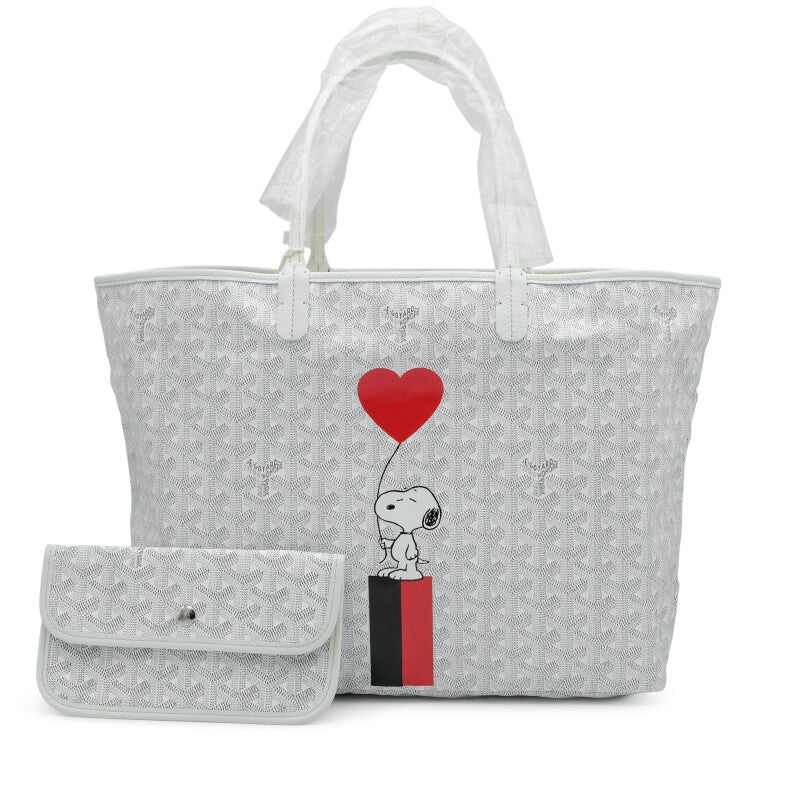 Goyard
White Goyardine Canvas and Chevroches Calfskin Saint Louis PM Tote
