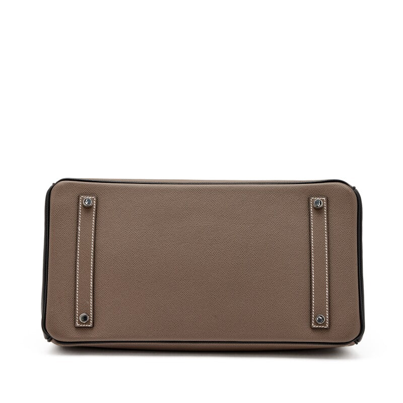 Hermès
Bi-Color Etain and Black Epsom HSS Birkin 35 Brushed Palladium Hardware 2018