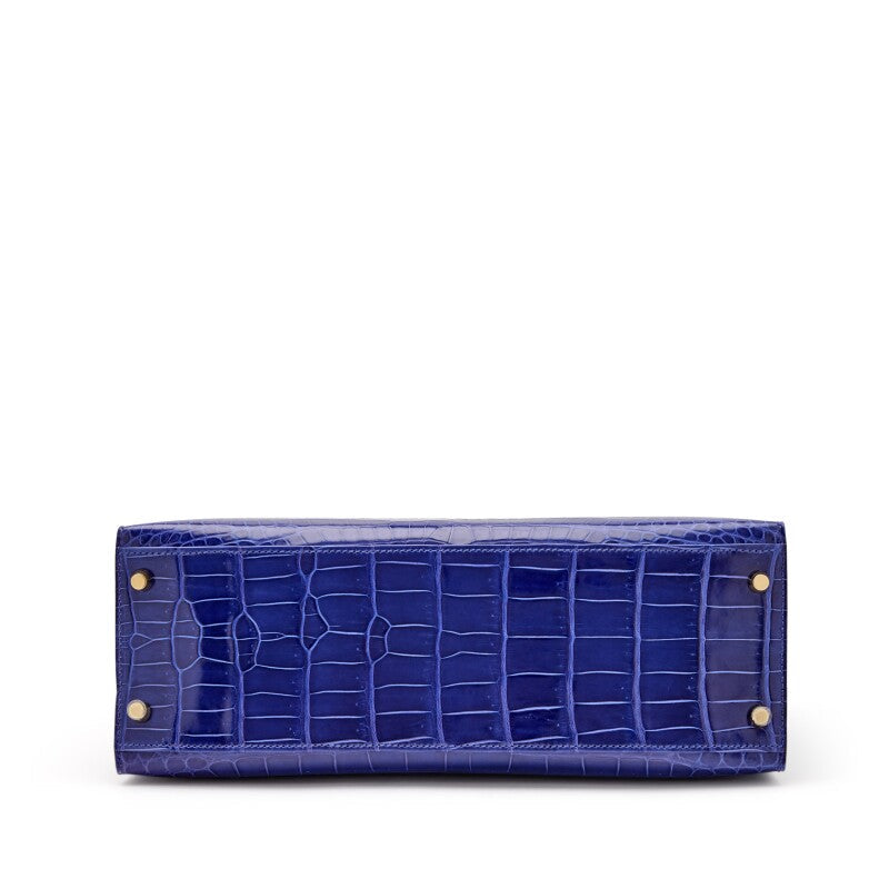 Hermès
Bleu Électrique Shiny Porosus Crocodile Sellier Kelly 32