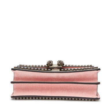 Gucci
Pink Dionysus Shoulder Bag in GG Supreme Coated Canvas with Gunmetal Hardware, 2015