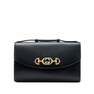 Gucci
Black Calfskin Small Zumi Bag Gold and Silver Hardware