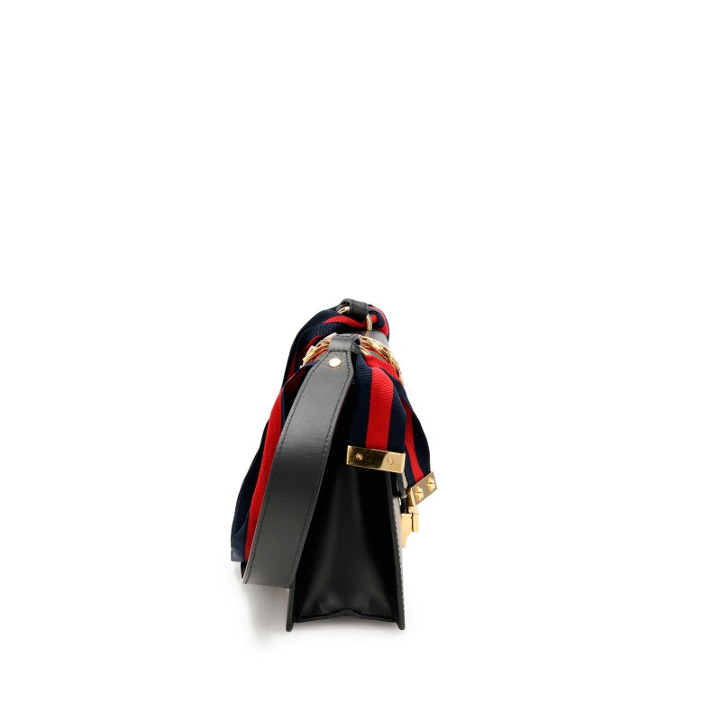 Gucci
Black Small Sylvie Shoulder Bag Gold Hardware