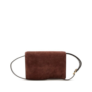 Gucci
Brown Suede Small GG Ring Shoulder Bag Gold Hardware