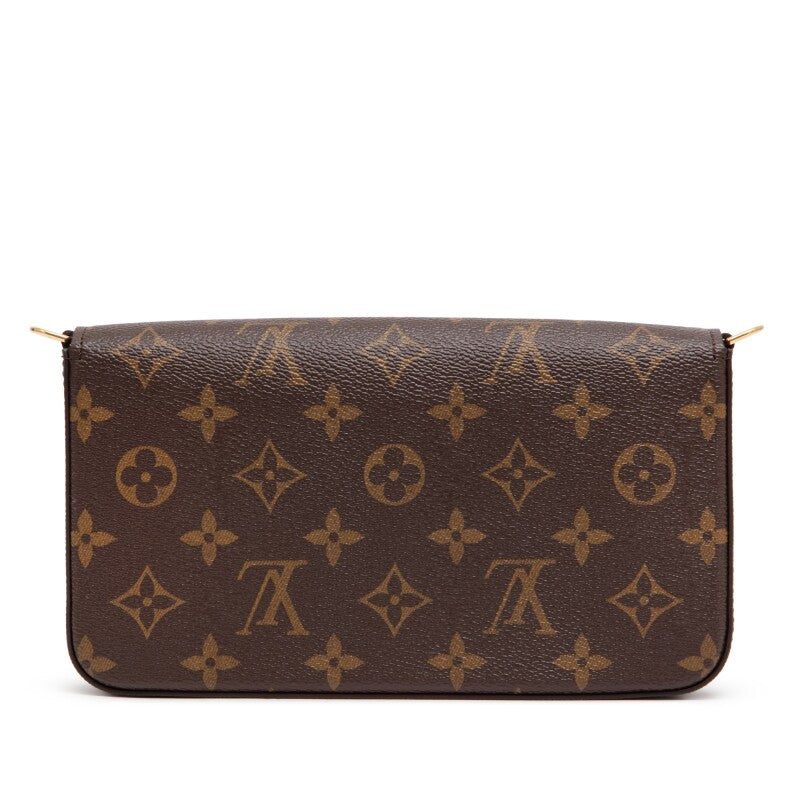 Louis Vuitton
Ebene Monogram Canvas Félicie Pochette Gold Hardware, 2021