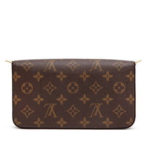 Louis Vuitton
Ebene Monogram Canvas Félicie Pochette Gold Hardware, 2021