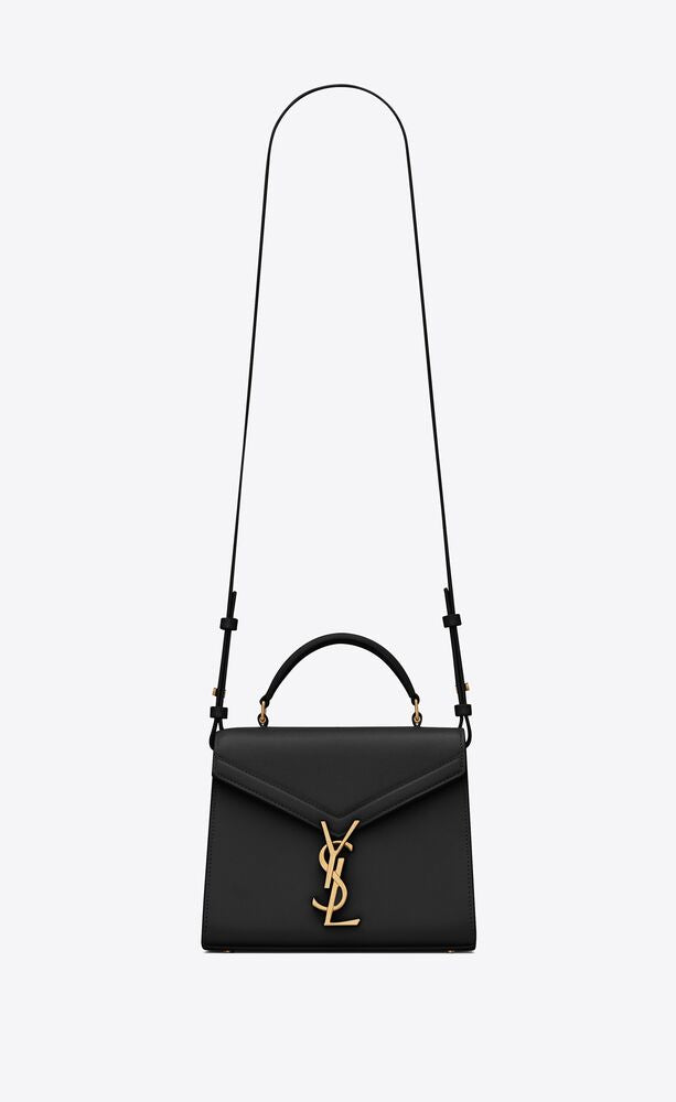 BORSA CASSANDRA MINI IN PELLE GOFFRATA GRAIN DE POUDRE