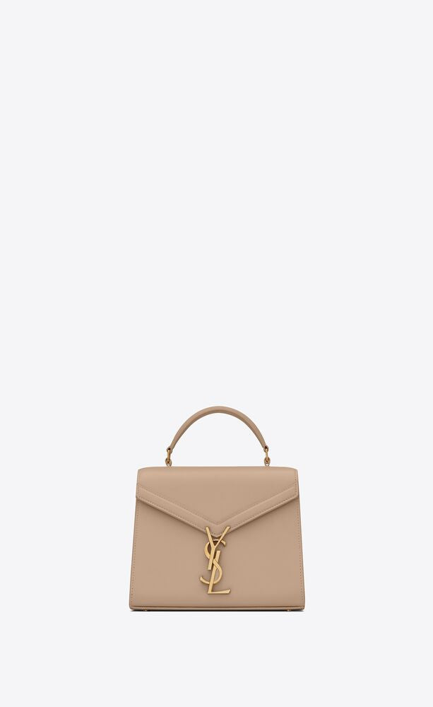 BORSA CASSANDRA MINI IN PELLE GOFFRATA GRAIN DE POUDRE
