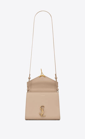 BORSA CASSANDRA MINI IN PELLE GOFFRATA GRAIN DE POUDRE