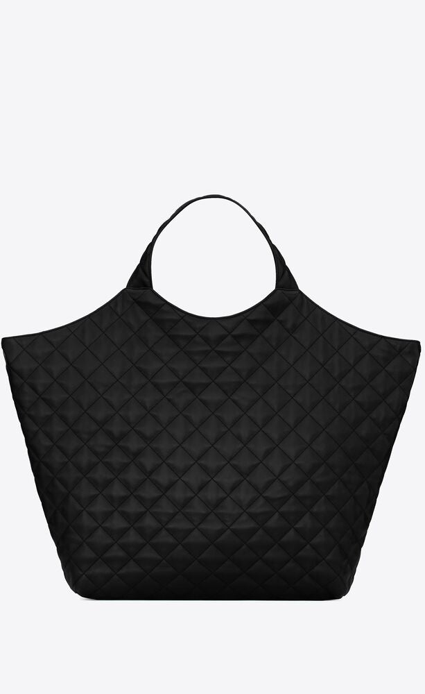 MAXI SHOPPING BAG ICARE IN PELLE DI AGNELLO TRAPUNTATA