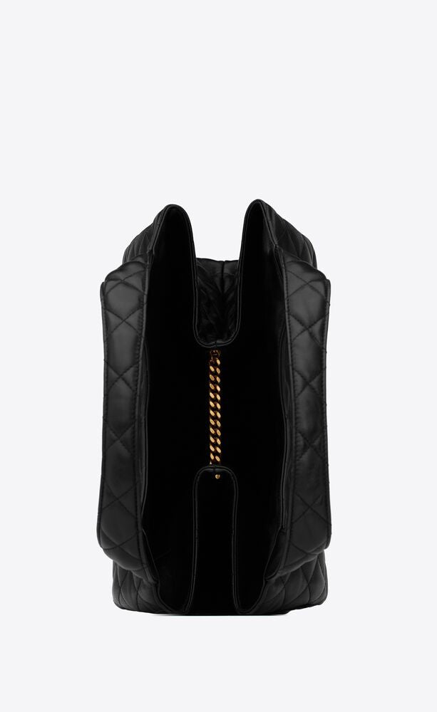 MAXI SHOPPING BAG ICARE IN PELLE DI AGNELLO TRAPUNTATA