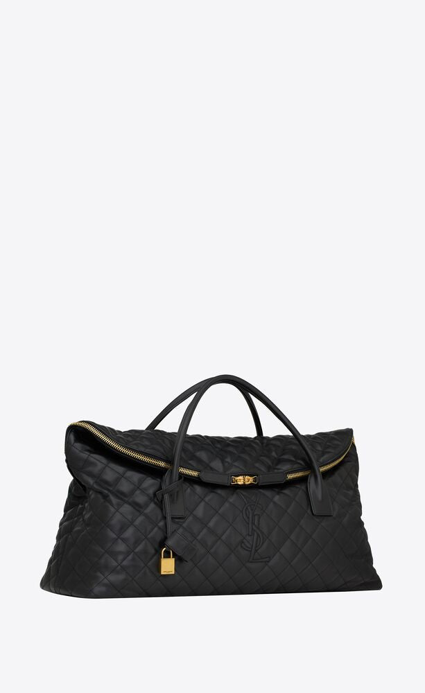ES BORSA DA VIAGGIO GRANDE IN PELLE TRAPUNTATA
