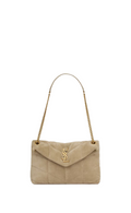 PUFFER PICCOLA IN SUEDE TRAPUNTATO