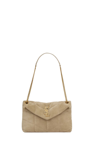 PUFFER PICCOLA IN SUEDE TRAPUNTATO