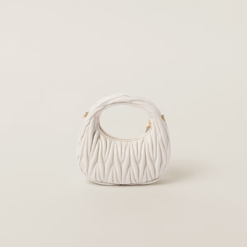 Mini borsa hobo Wander in nappa matelassé
