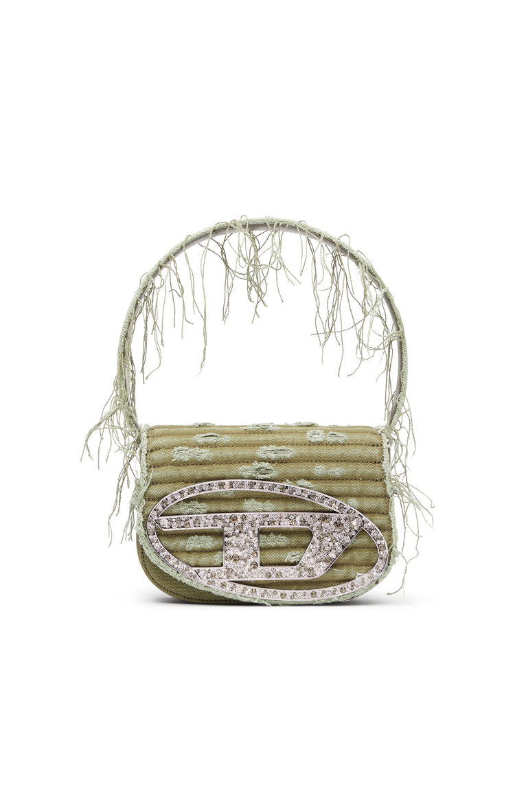 1DR-Iconica borsa a spalla in tela e pelle