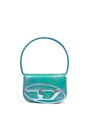 Iconica borsa a spalla in denim pop-colour