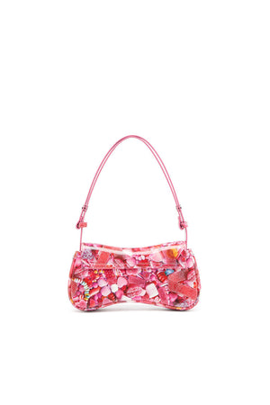 Play-Clutch lucida con stampa