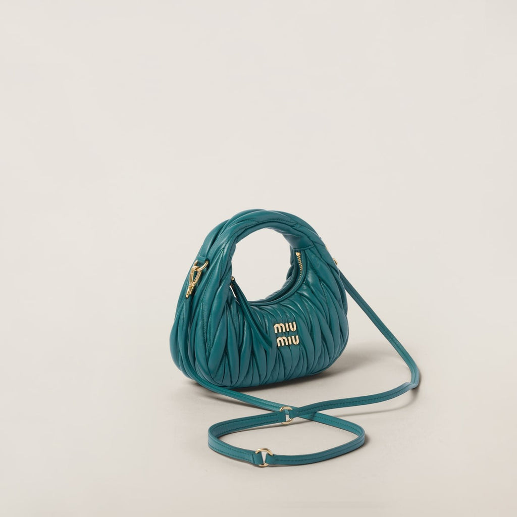 Mini borsa hobo Wander in nappa matelassé