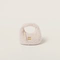 Borsa hobo Wander in montone con dettagli in pelle