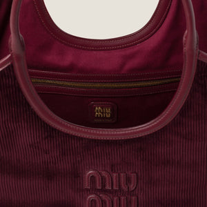 Borsa shopping IVY in velluto a coste