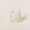 Borsa IVY in gabardine con ricami