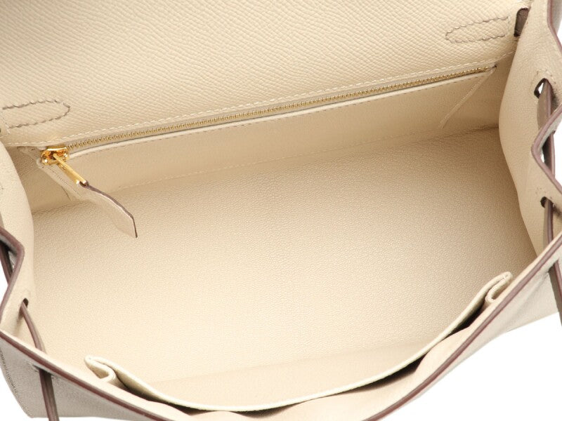 Hermès Nata and Gris Epsom HSS Kelly 25 Gold Hardware, 2021