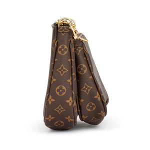 Bag Louis vuitton Khaki and Brown Monogram Canvas Multi Pochette Accessories Gold Hardware, 2021