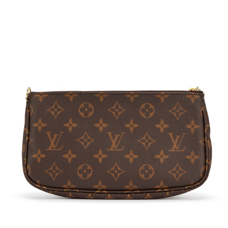 Bag Louis vuitton Khaki and Brown Monogram Canvas Multi Pochette Accessories Gold Hardware, 2021
