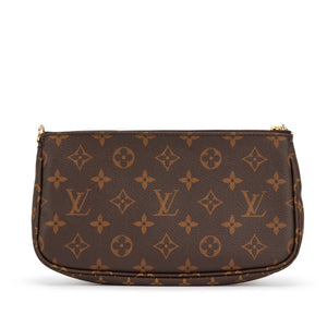 Bag Louis vuitton Khaki and Brown Monogram Canvas Multi Pochette Accessories Gold Hardware, 2021