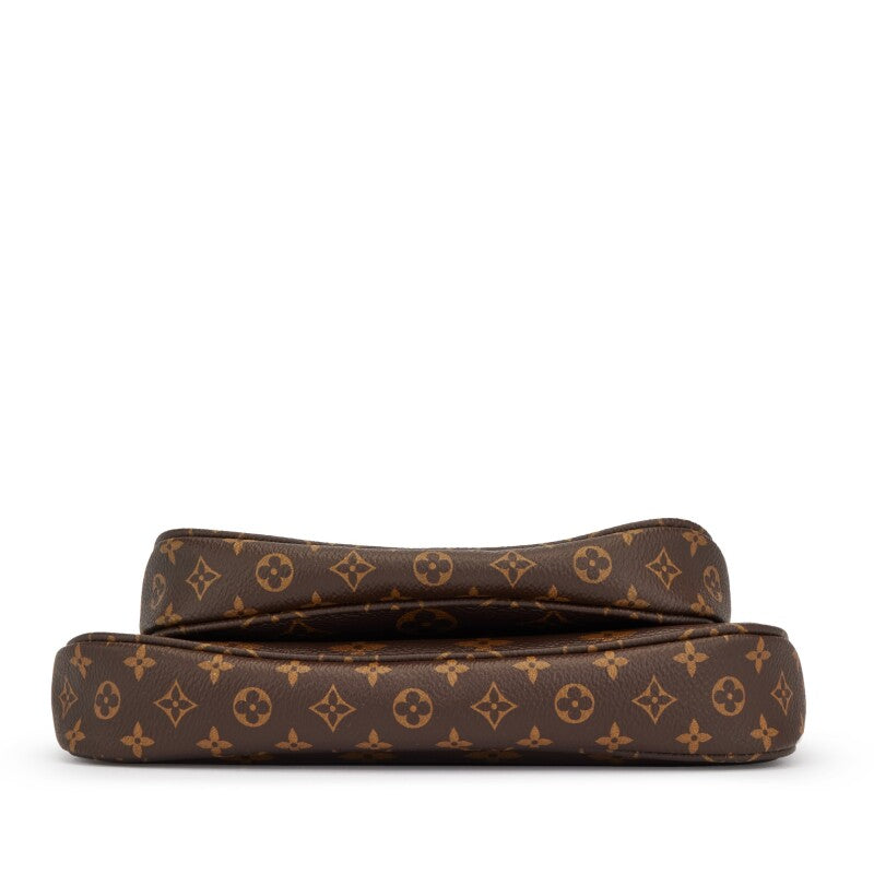 Bag Louis vuitton Khaki and Brown Monogram Canvas Multi Pochette Accessories Gold Hardware, 2021