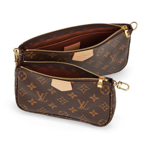 Bag Louis vuitton Khaki and Brown Monogram Canvas Multi Pochette Accessories Gold Hardware, 2021