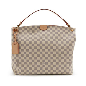 Bag Louis vuitton  White and Blue Damier Azur Coated Canvas Gracefull MM Gold Hardware, 2021