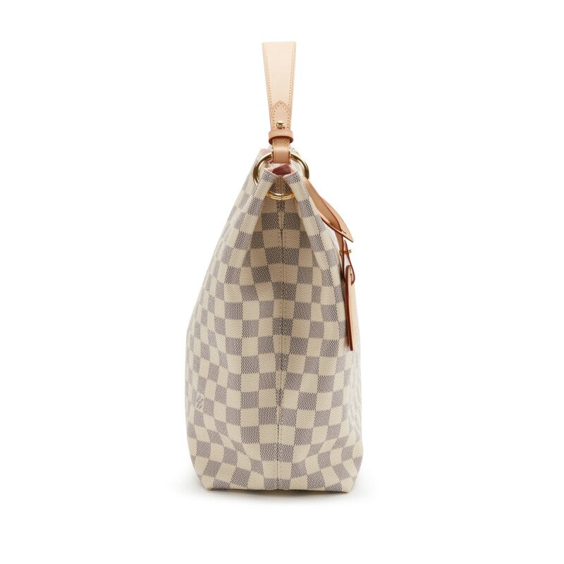 Bag Louis vuitton  White and Blue Damier Azur Coated Canvas Gracefull MM Gold Hardware, 2021