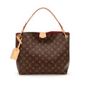 Louis Vuitton Ebene Monogram Coated Canvas Graceful MM Gold Hardware, 2021-2022