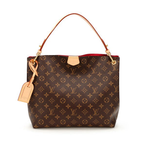 Louis Vuitton Ebene Monogram Coated Canvas Graceful MM Gold Hardware, 2021-2022