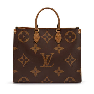 Bag Louis vuitton Brown Giant Reverse Monogram Coated Canvas OnTheGo GM Gold Hardware, 2020