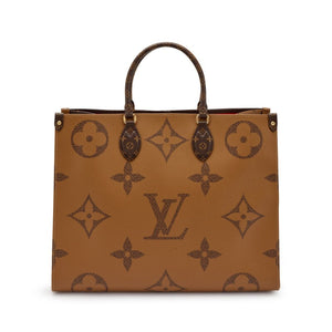 Bag Louis vuitton Brown Giant Reverse Monogram Coated Canvas OnTheGo GM Gold Hardware, 2020