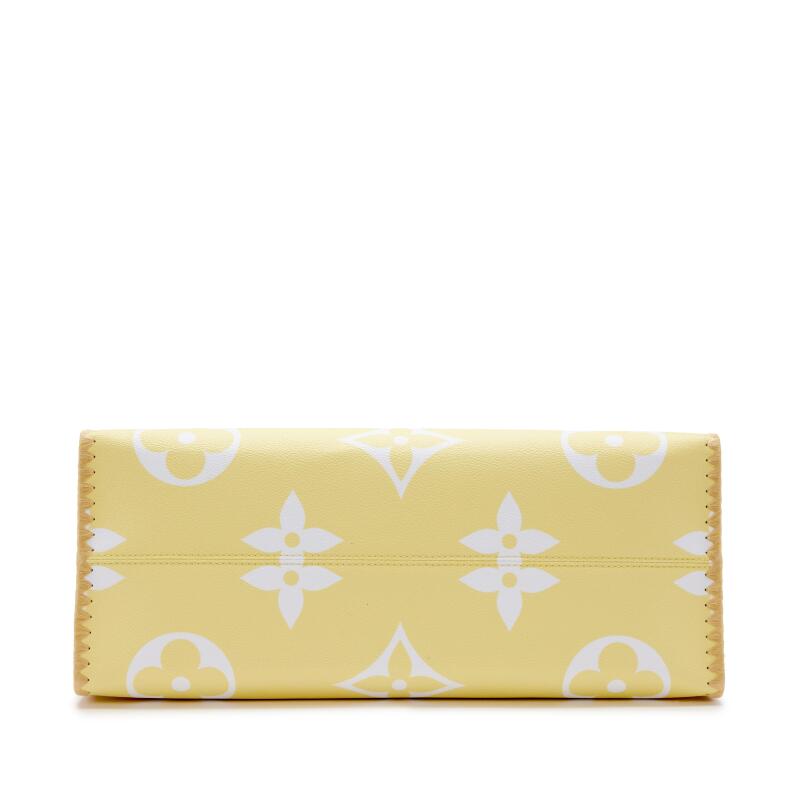 Bag Louis vuitton Light Pink and Yellow Giant Monogram Canvas and Raffia By the Pool Hawaii OnTheGo GM Gold Hardware, 2021