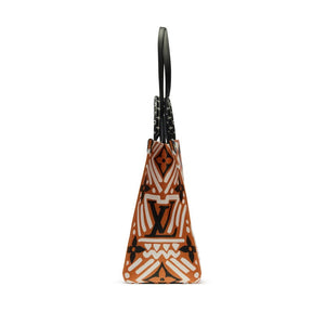 Louis Vuitton Caramel, Black, and White Giant Monogram Crafty Coated Canvas OnTheGo GM Gold Hardware, 2020