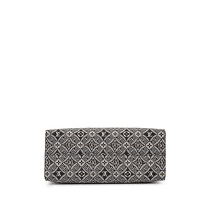 Louis Vuitton Black and White Jacquard and Calfskin Since 1854 On The Go GM Tote Gold Hardware, 2020